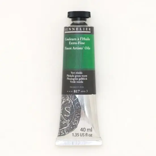 Sennelier Artists' Oil Color, 40mL 817 Phthalo Green Warm S3 {1}