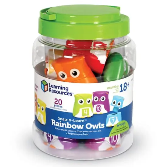 Learning Resources Snap-n-Learn Rainbow Owls {6}