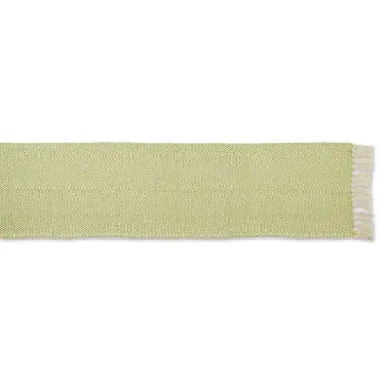 DII&reg; 72" Chevron Handloom Table Runner Avocado {4}