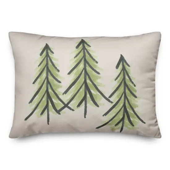 Three Trees 14x20 Throw Pillow {1}