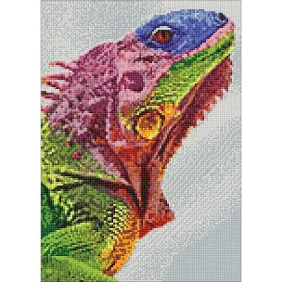 Wizardi Iguana Diamond Painting Kit {1}