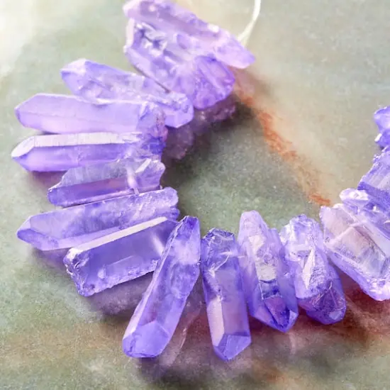 Lavender Aurora Borealis Crystal Stick Beads by Bead Landing&trade; {3}