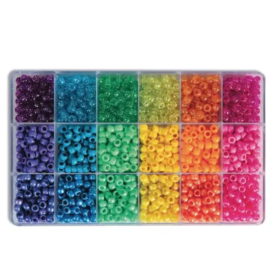 The Beadery&reg; Sparkle & Brights Pony Bead Box Set, 9mm {1}