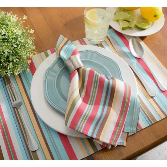 DII&reg; Summer Stripe Outdoor Napkin, 6ct. {10}
