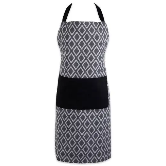 Black & White Diamond Chef Apron {1}