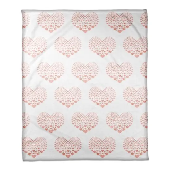 Tiny Pink Hearts Throw Blanket {1}