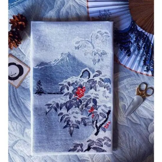 Oven Winter Landscape With Mountain Ash Cross Stitch Kit {4}
