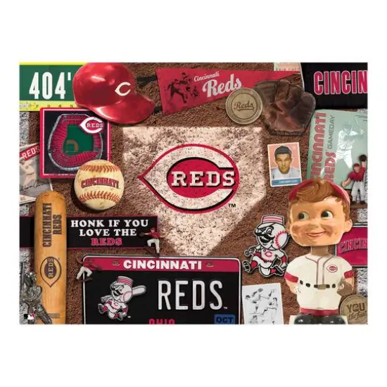 MLB Baseball Retro Series 500 Piece Puzzle Cincinnati Reds {5}