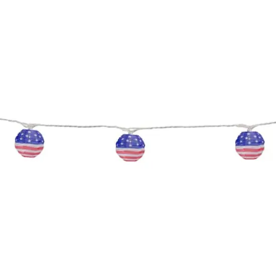 10ct. American Flag 4th of July Paper Lantern Lights {4}