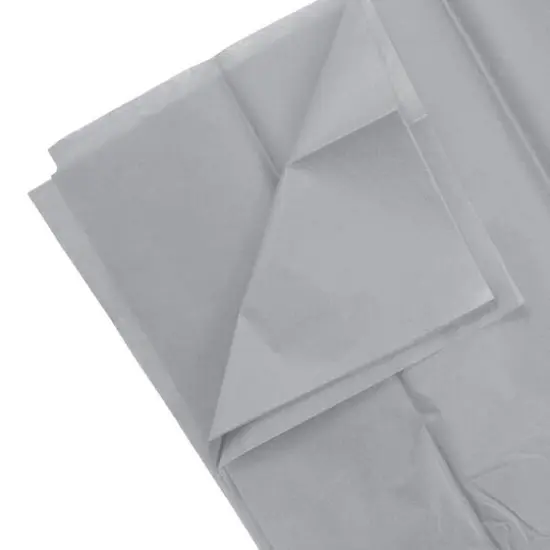 JAM Paper 20" x 26" Tissue Paper, 2 Packs of 10 Sheets Silver {5}
