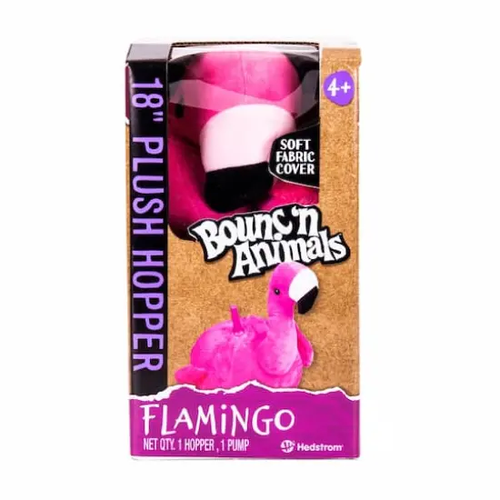 Hedstrom 18" Plush Flamingo Hopper Ball With Pump {4}