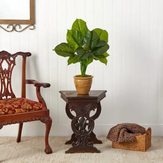 2.5ft. Large Philodendron Leaf Plant in Decorative Planter {4}