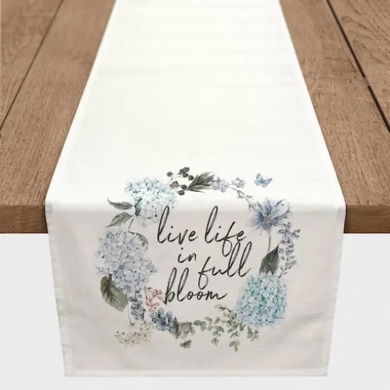 Live Life In Full Bloom Outdoor Table Runner {3}
