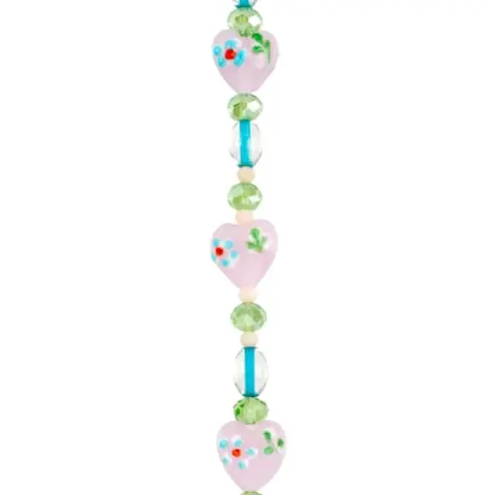Pink Lampwork Glass Heart Bead Mix by Bead Landing&trade; {1}
