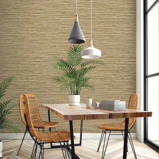 Surface Style Tiki Texture Peel & Stick Wallpaper Twine {5}