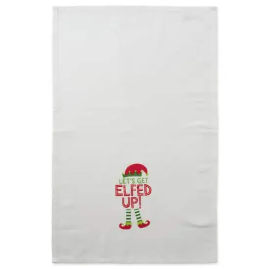DII&reg; Assorted Elfed Up Holiday Printed Dishtowel Set {6}