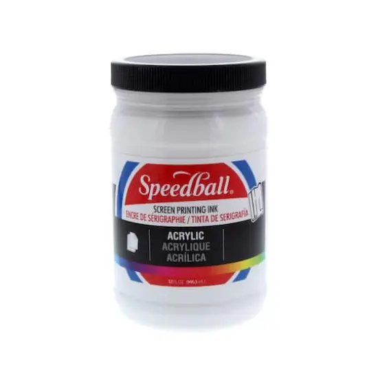 Speedball&reg; Acrylic Screen Printing Ink, 32oz. White {1}