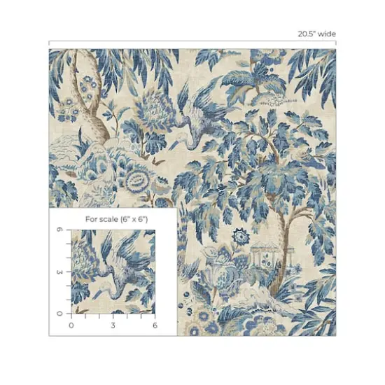Surface Style Forest & the Trees Peel & Stick Wallpaper Delft {5}