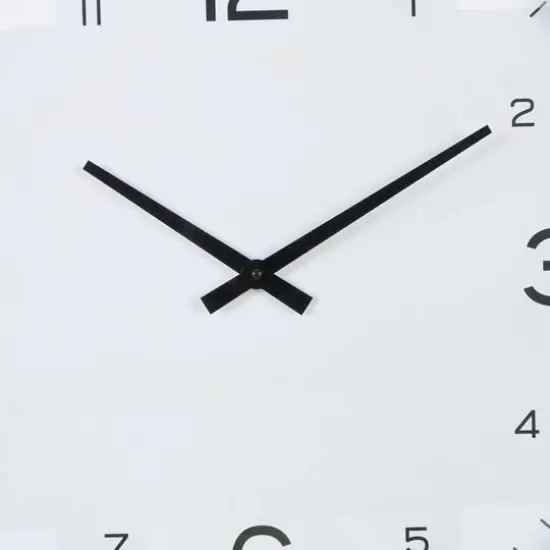 23" Light Brown Framed Wall Clock {5}