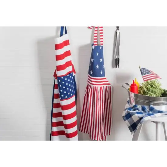 DII&reg; Red, White & Blue Stars & Stripes Skirt Apron {7}