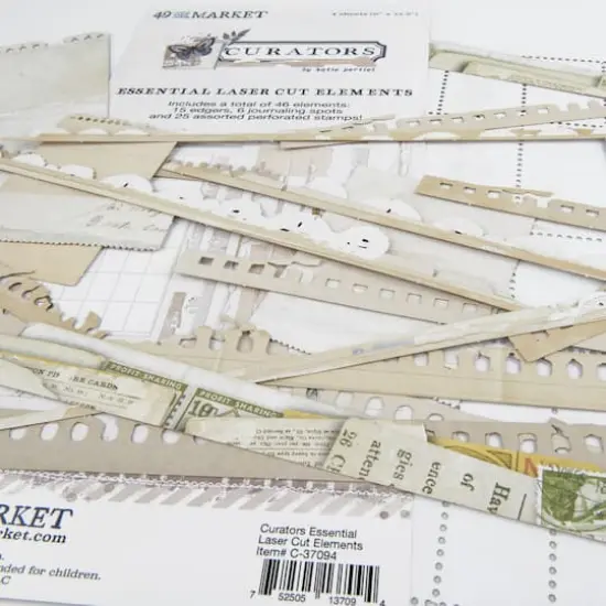 49 and Market Curators Essential Laser Cut Cardstock Elements {4}