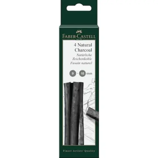 Faber-Castell&reg; Pitt&reg; 4-Piece Natural Willow Charcoal {1}