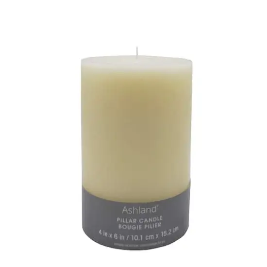 4" x 6" Ivory Pillar Candle by Ashland&reg; {1}