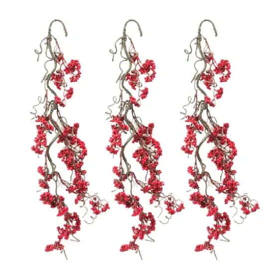 34" Christmas Berries Twig Garlands, 3ct. {1}