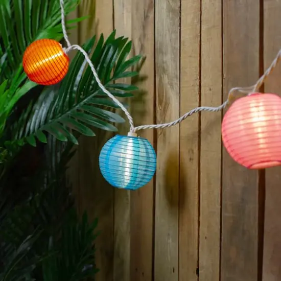 10ct. Summer Paper Lantern String Lights {3}