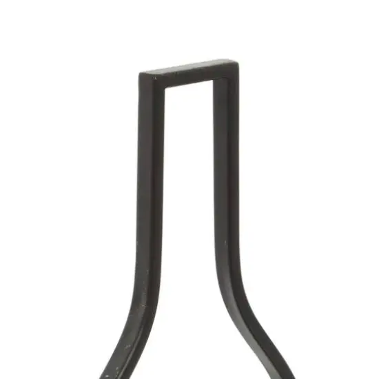 16" Black Metal Farmhouse Wine Rack {6}