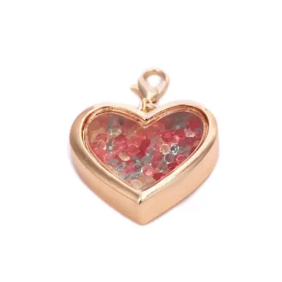 Gold Heart Shaker Charm by Bead Landing&trade; {5}