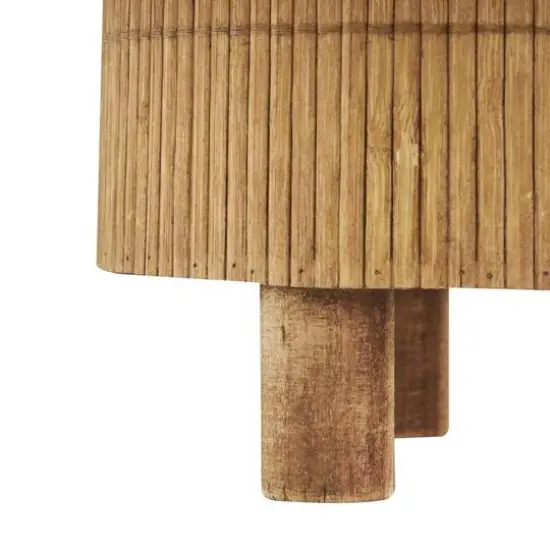 Brown Bamboo Wood Planter Set {6}