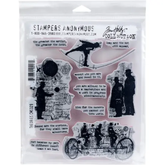 Stampers Anonymous Tim Holtz&reg; Theories Cling Stamps {1}