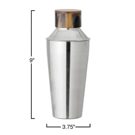 Hello Honey&reg; 20oz. Stainless Steel Cocktail Shaker with Horn Top {5}