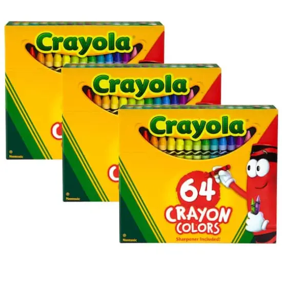 3 Packs: 64 ct. (192) Crayola&reg; Crayon Colors {1}