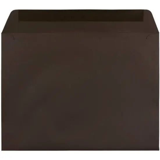 JAM Paper 9.5" x 12.62" Chocolate Brown Premium Booklet Envelopes {3}
