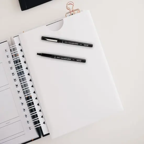 JAM Paper 5.0mm Thick Calligraphy Pen, 2ct. Black {5}