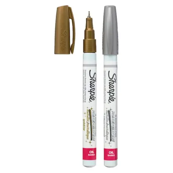 Sharpie&reg; Oil-Based Paint Markers, Extra Fine Point Metallic Set {1}