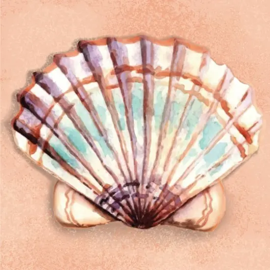 4" x 4" Seashell Canvas Painting Kit by Craft Smart&reg; {1}