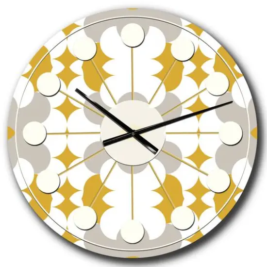 Designart 'Retro Abstract Design Xiii Mid-Century Modern Wall Clock {1}
