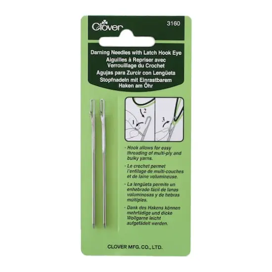 Clover Darning Needles with Latch Hook Eye {1}