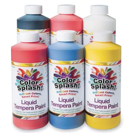 Color Splash!&reg; 6 Color Liquid Tempera Paint Set {1}