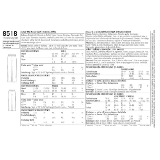 Simplicity&reg; Pattern CS8518 (S-L/XS-XL) {4}