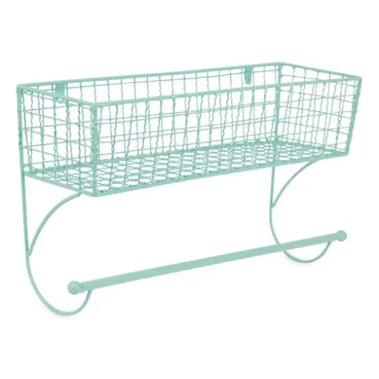 DII&reg; Large Farmhouse Towel Rack Aqua {1}