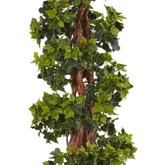 4ft. English Ivy Tree in Farmhouse Planter {3}