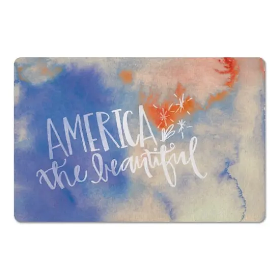 American The Beautiful Floor Mat {1}