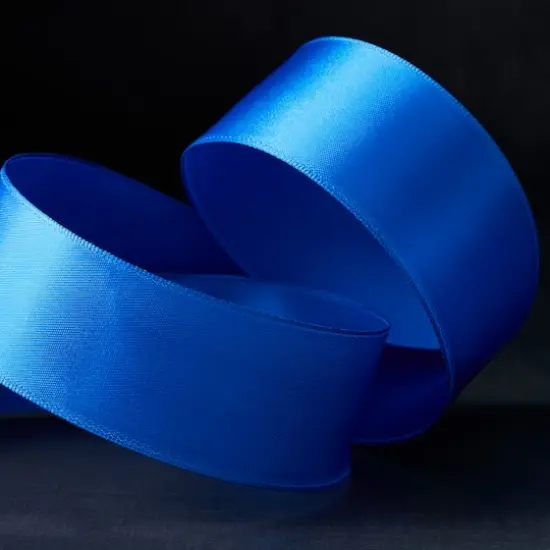 1.5" x 15yd. Satin Wired Ribbon by Celebrate It&reg; Specialty Royal Blue {3}