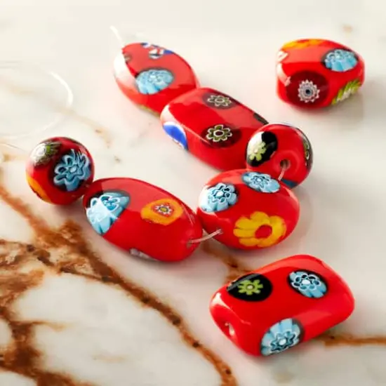 Red Millefiori Mixed Beads by Bead Landing&reg; {3}