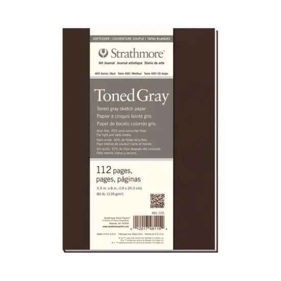 Strathmore&reg; 400 Series Soft Cover Toned Gray Art Journal {1}
