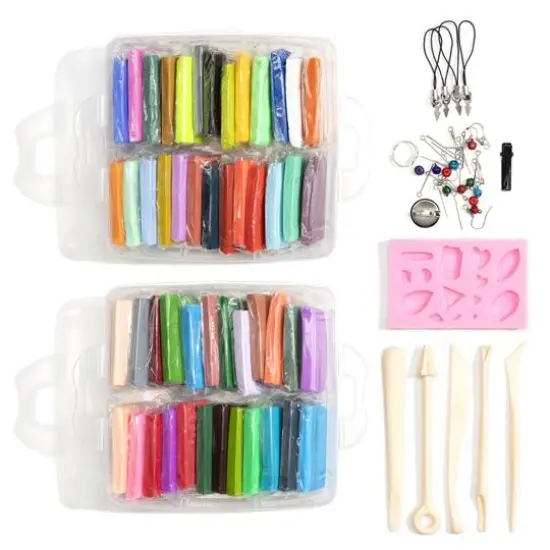 CousinDIY Multicolor Polymer Clay Jewelry Making Kit {3}